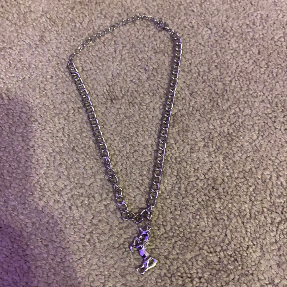 silver unicorn necklace